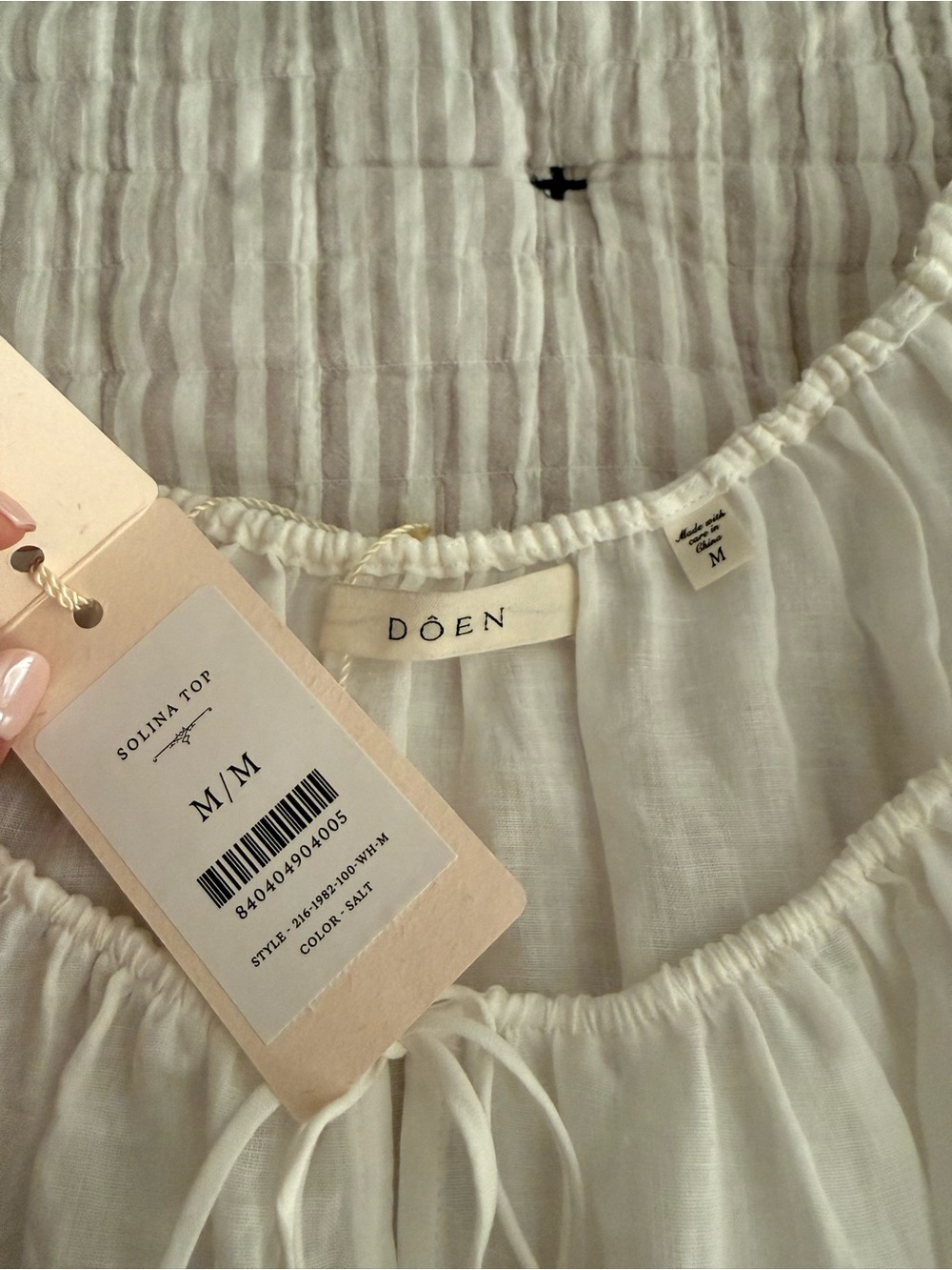Doen Solina Top in Salt - Picture 4 of 5